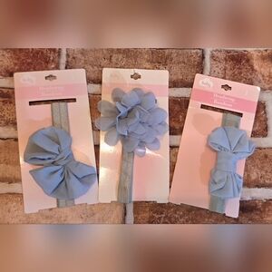Baby Blue Headwrap/Bandeau Bundle - Pack of 5